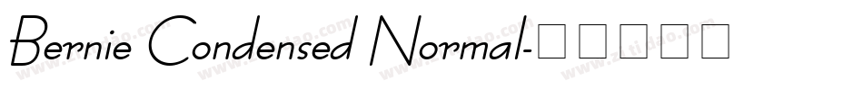 Bernie Condensed Normal字体转换